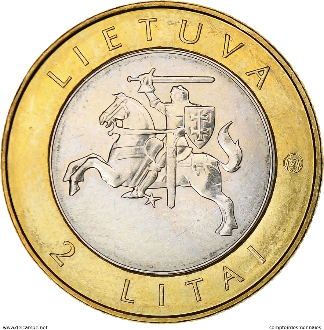 Lituanie, 2 Litai, 2013, Kurenas, Bimétallique, SPL, KM:112 - Lituanie