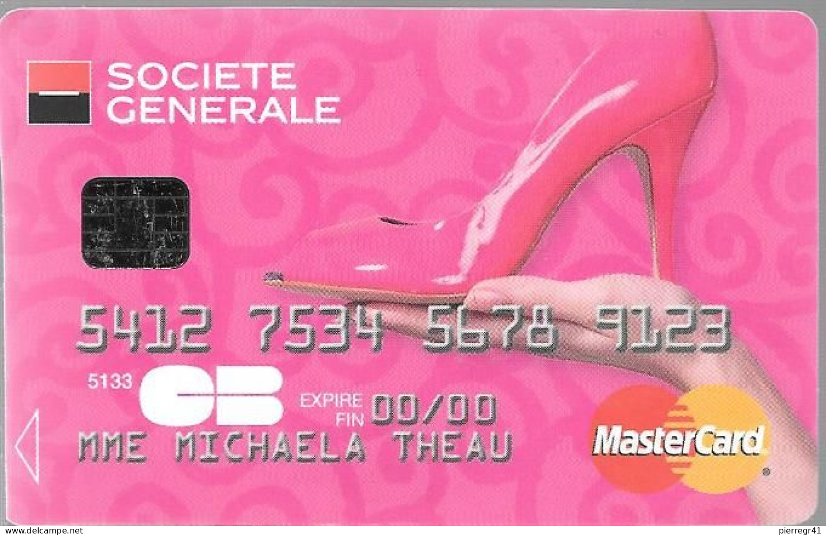 -CARTE-CB-SOCIETE GENERALE-FACTICE De Catalogue De CB-Master Card/Visa-TBE - Einmalgebrauch