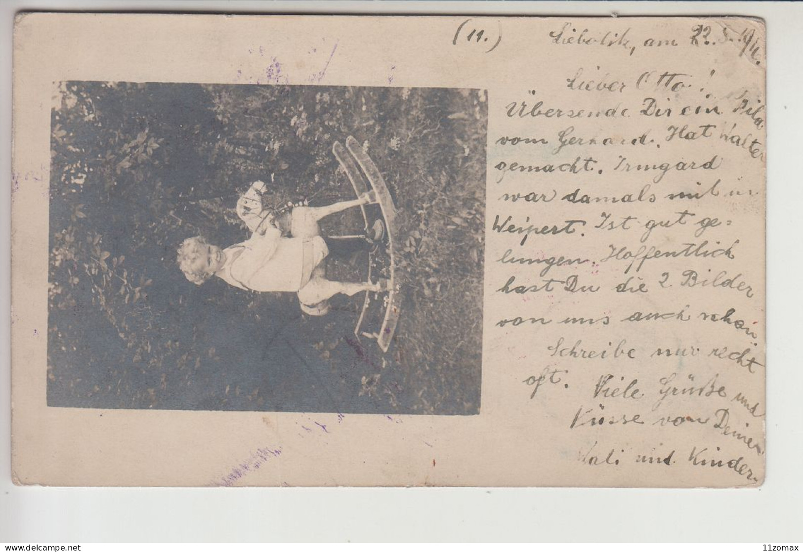 Card Sent From LIEBOTITZ Liebedice To POW Kriegsgefangen Lager Nowo Nikolajewsk Sibir Sibirien WWI 1916 - Legión Checoslovaca En Siberia