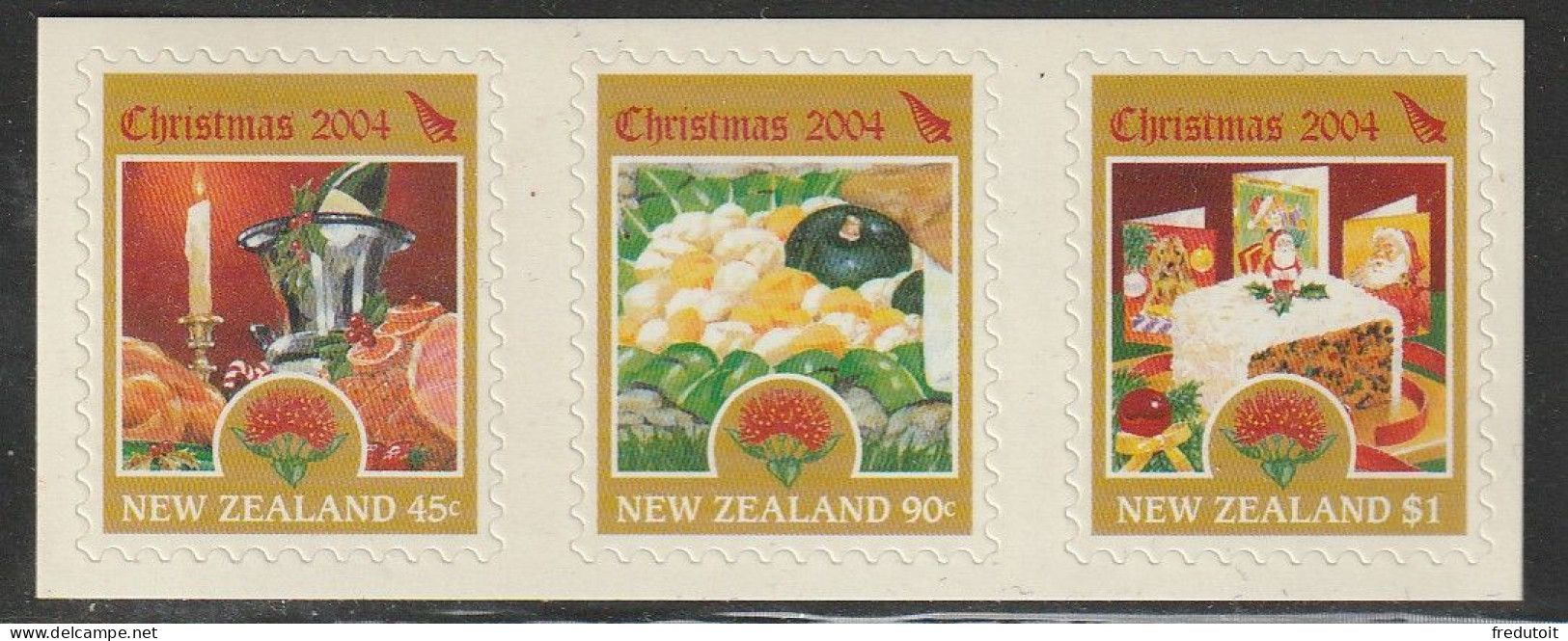 NOUVELLE ZELANDE - N°2122/4 ** (2004) Noël : Les Mets De La Fête - Unused Stamps