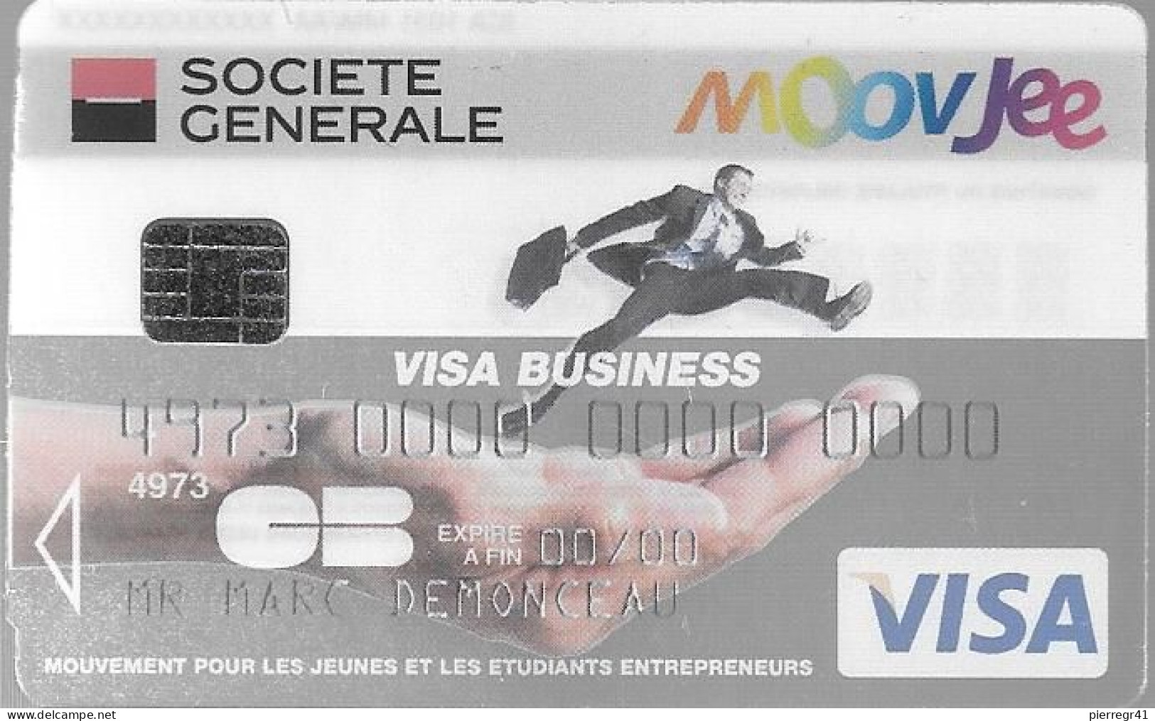 -CARTE-CB-SOCIETE GENERALE-FACTICE De Catalogue De CB-MOOVEJEE/TBE - Disposable Credit Card