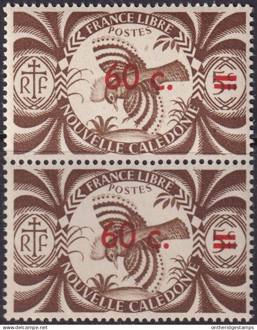 New Caledonia 1945 Sc 267 Calédonie 250 Pair MNH** - Unused Stamps