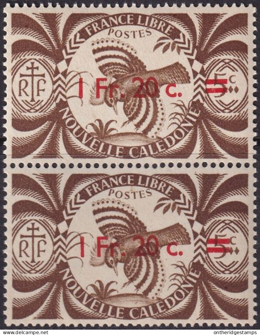 New Caledonia 1945 Sc 269 Calédonie 252 Pair MNH** - Unused Stamps