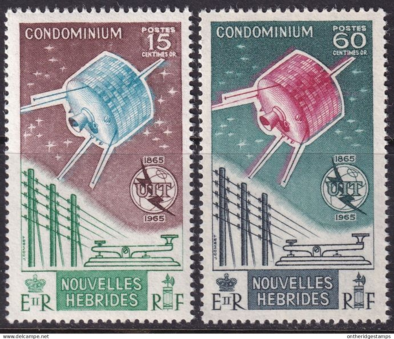 New Hebrides French 1965 Sc 124-5 Yt 211-2 Set MNH** - Neufs