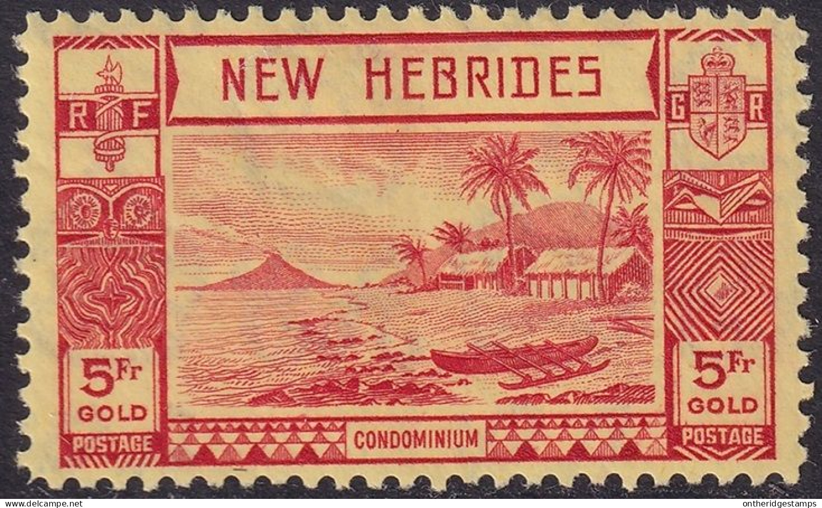 New Hebrides British 1938 Sc 60 Yt 122 MH* - Unused Stamps