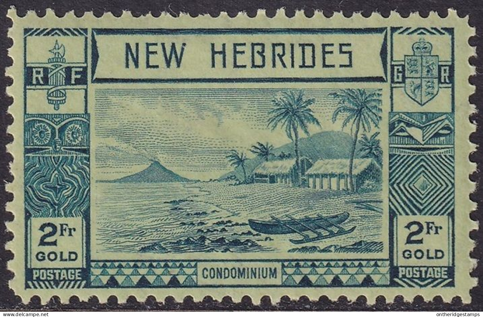 New Hebrides British 1938 Sc 59 Yt 121 MH* - Unused Stamps