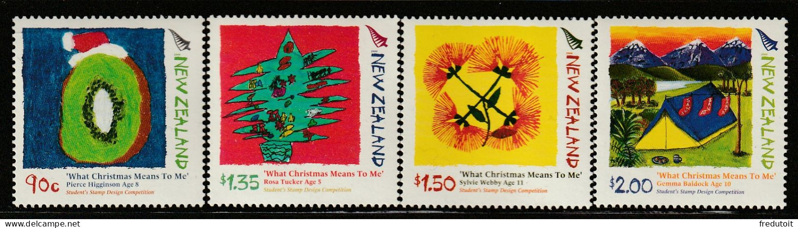 NOUVELLE ZELANDE - N°2275/8 ** (2006) Noël - Unused Stamps