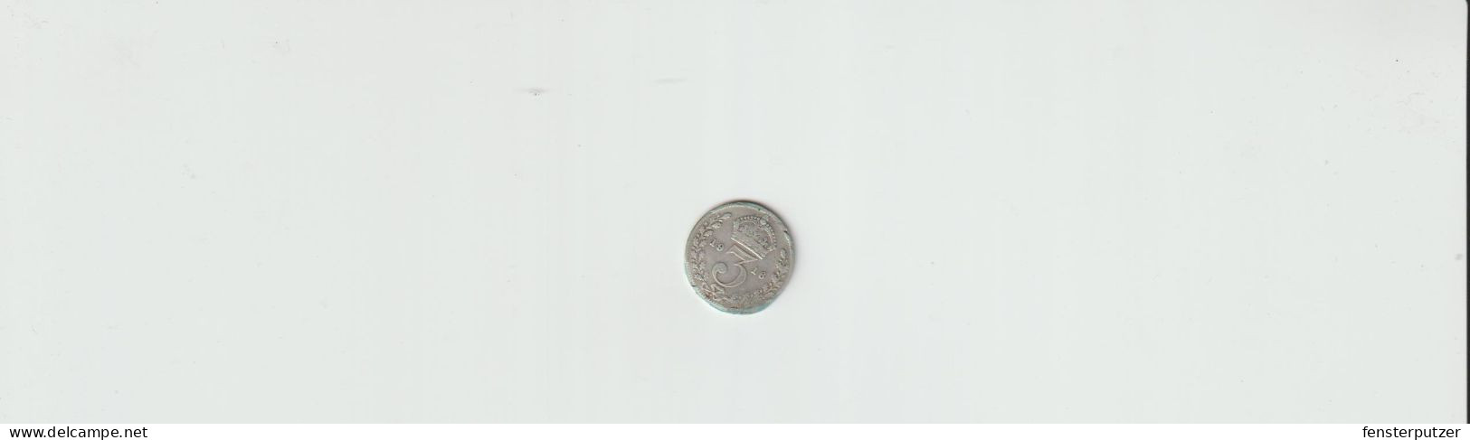 3 Pence Silber 1916 Durchmesser 16 Mm - 2 Gramm - Threepence