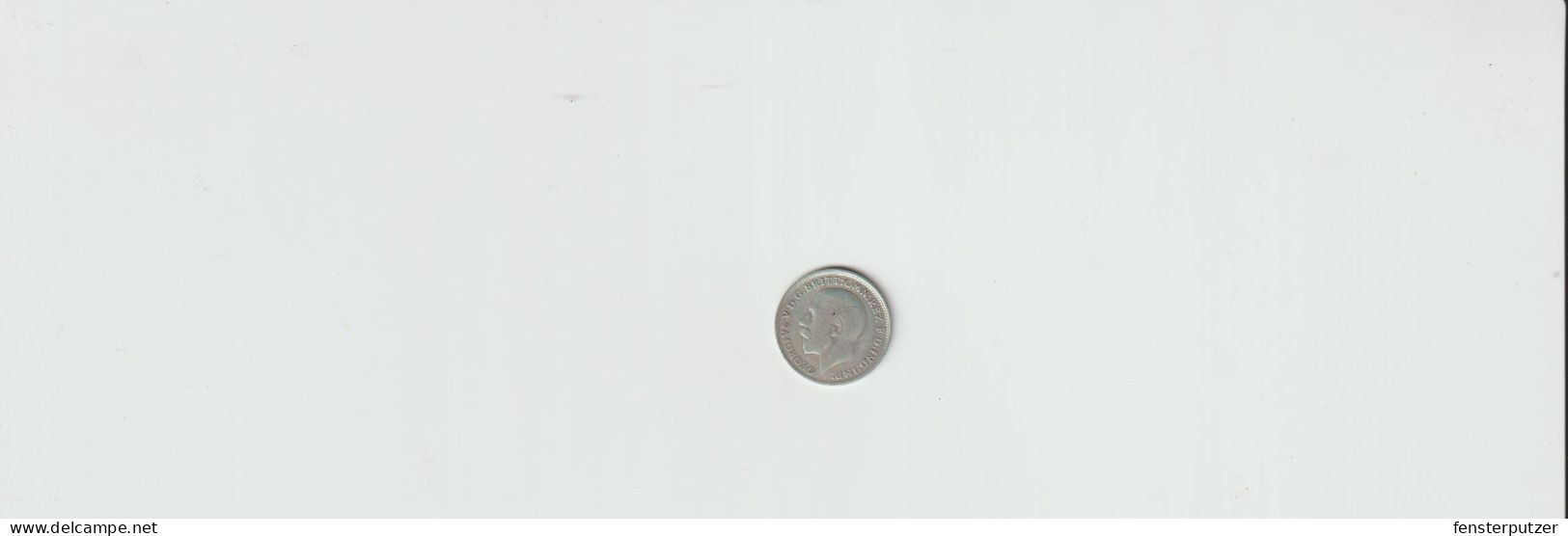 3 Pence Silber 1917 Durchmesser 16 Mm - 2 Gramm - Threepence