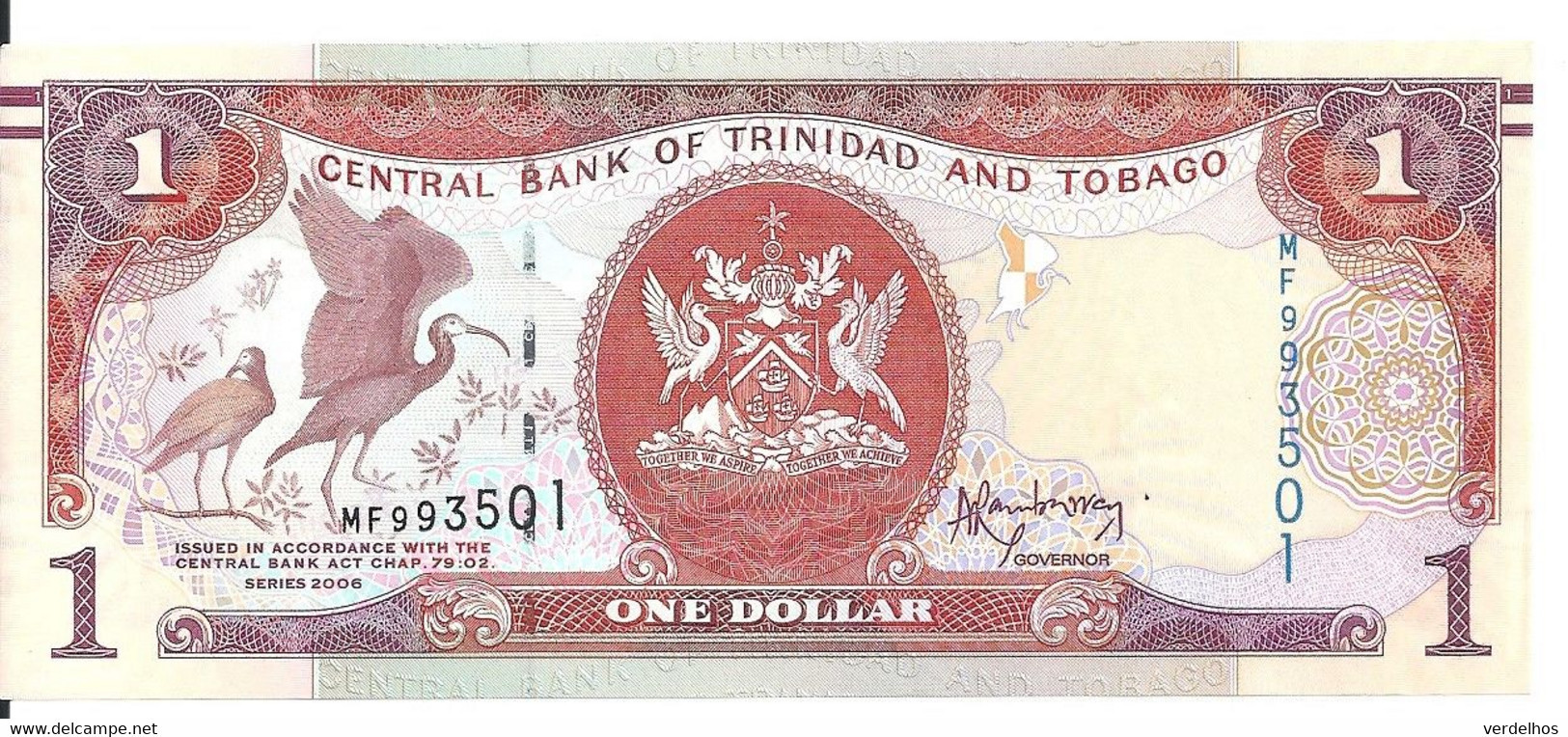 TRINIDAD ET TOBAGO 1 DOLLAR 2006-13 UNC P 46A - Trinidad & Tobago