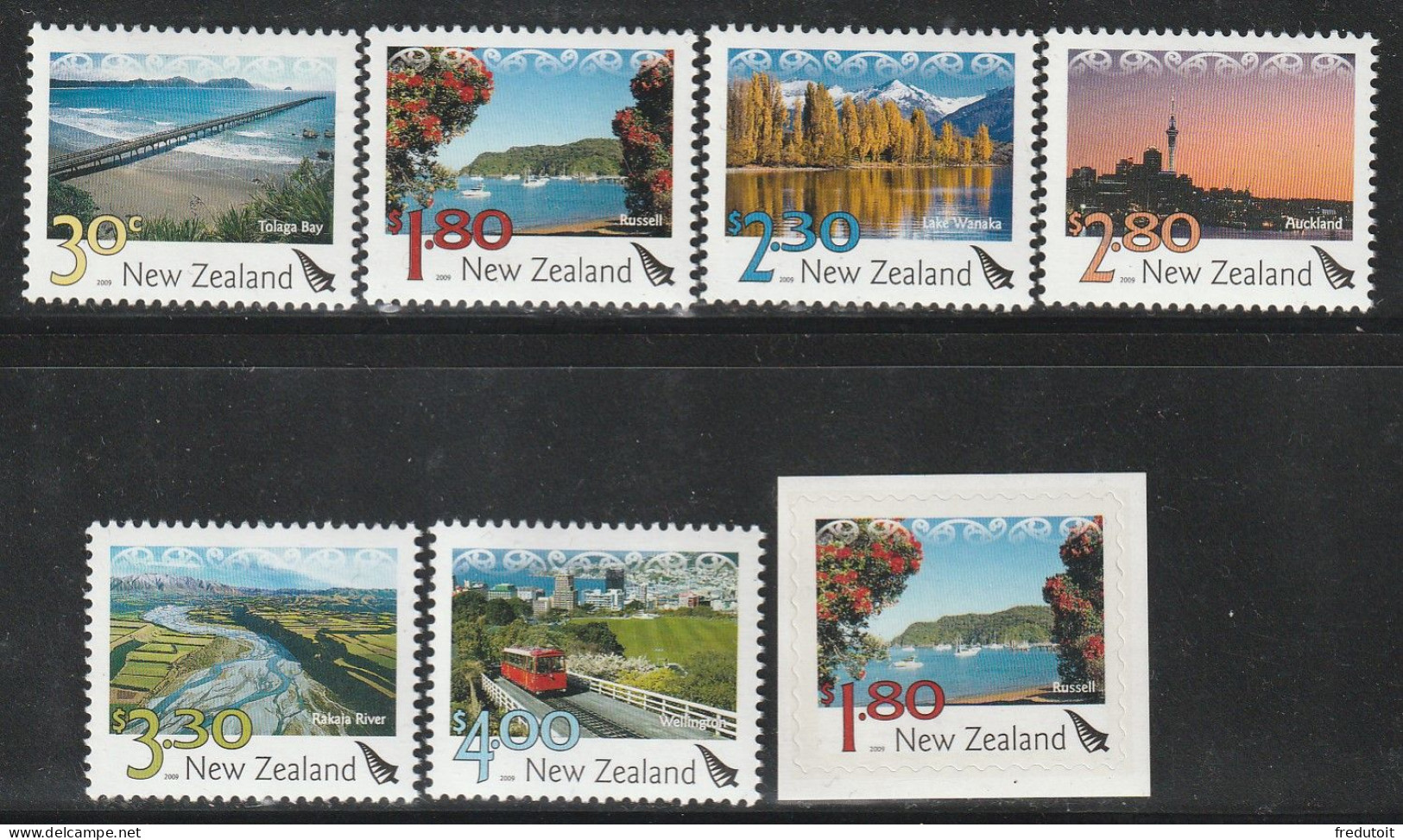 NOUVELLE ZELANDE - N°2499/2504 ** (2009) Série Courante : Paysages - Unused Stamps