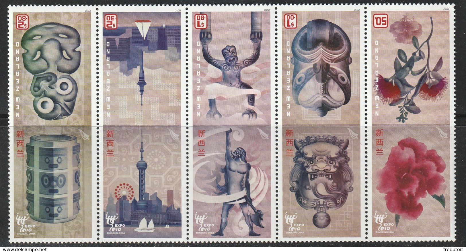 NOUVELLE ZELANDE - N°2585/9 ** (2010) "Expo 2010" à Shanghaï - Unused Stamps