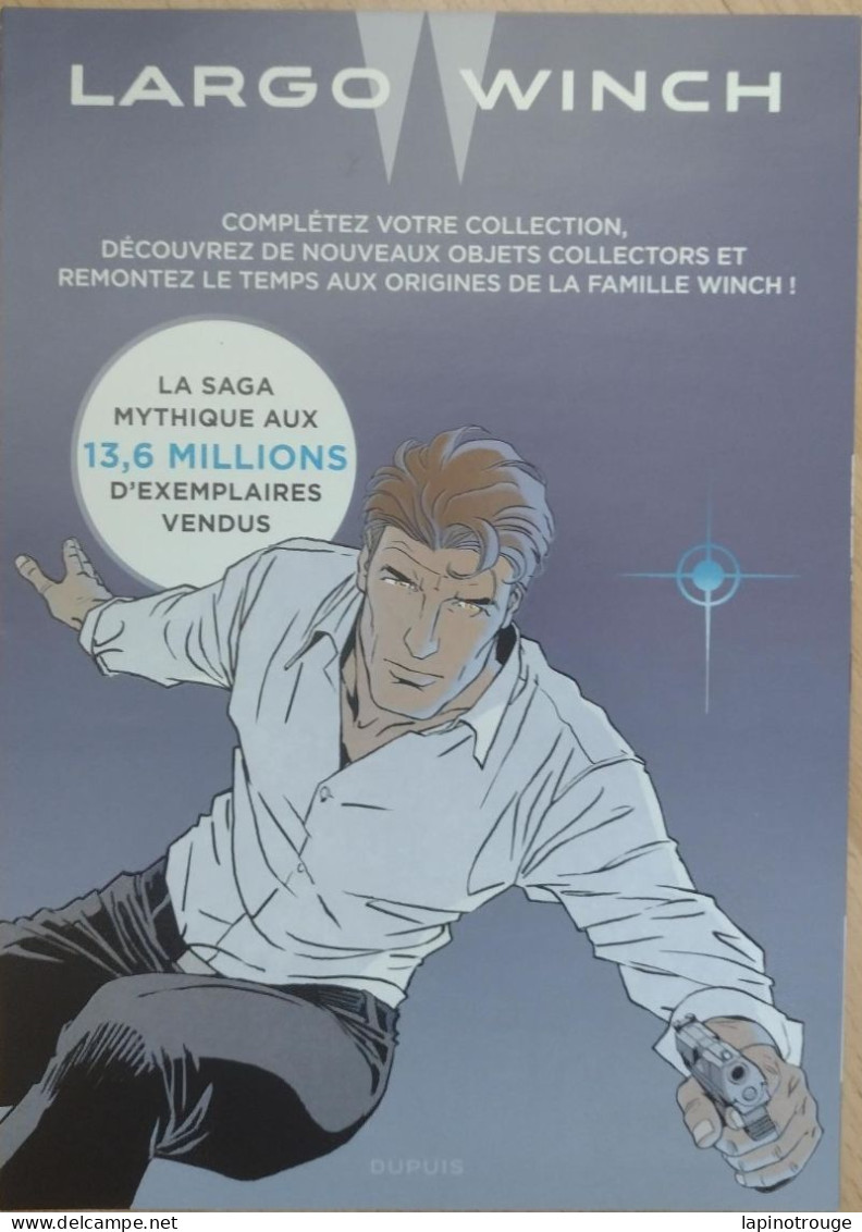 Matériel Publicitaire Largo Winch Philippe FRANCQ GIACOMETTI Dupuis 2023 - Persboek