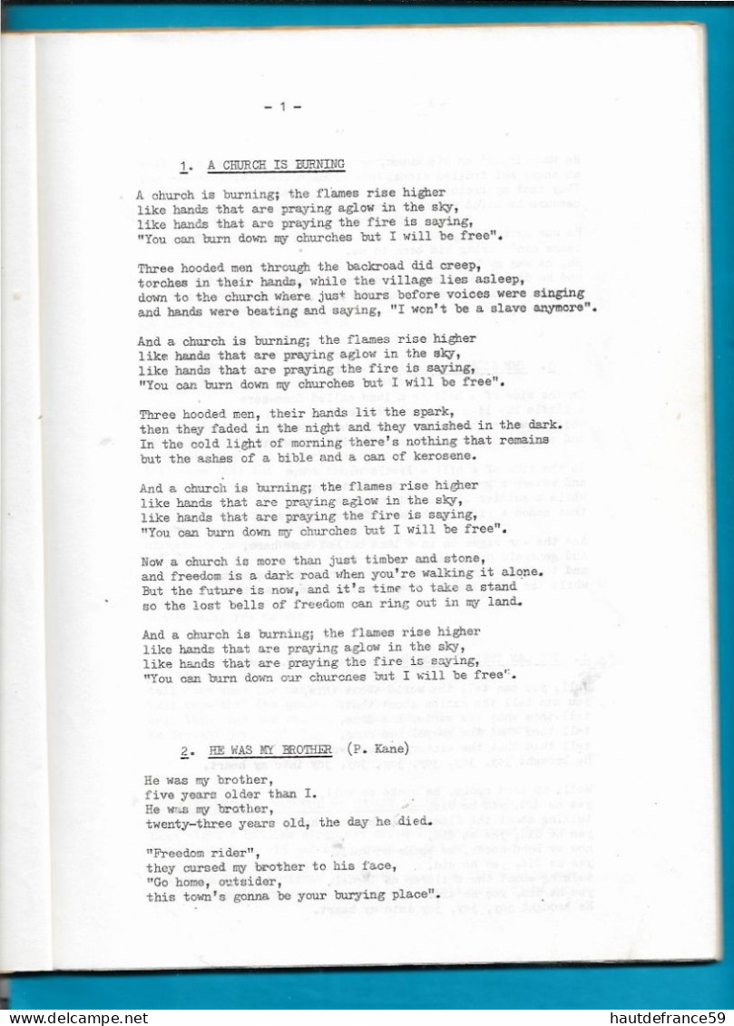 RECUEIL De 134 Chansons PAROLES De SIMON & GARFUNKEL Printed In Holland ,  Sonbook 1978 - Other & Unclassified