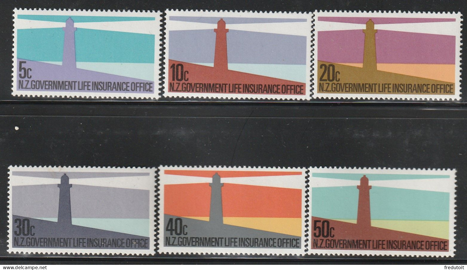 NOUVELLE ZELANDE - Timbres De Service N°139/44 ** (1981) Phares - Officials