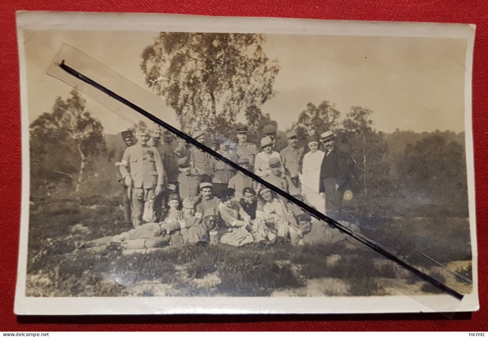 Photo - Promenade En Forêt De Montmorency - Hôpital Franco...... Octobre 1917( Militaire ) - Montmorency