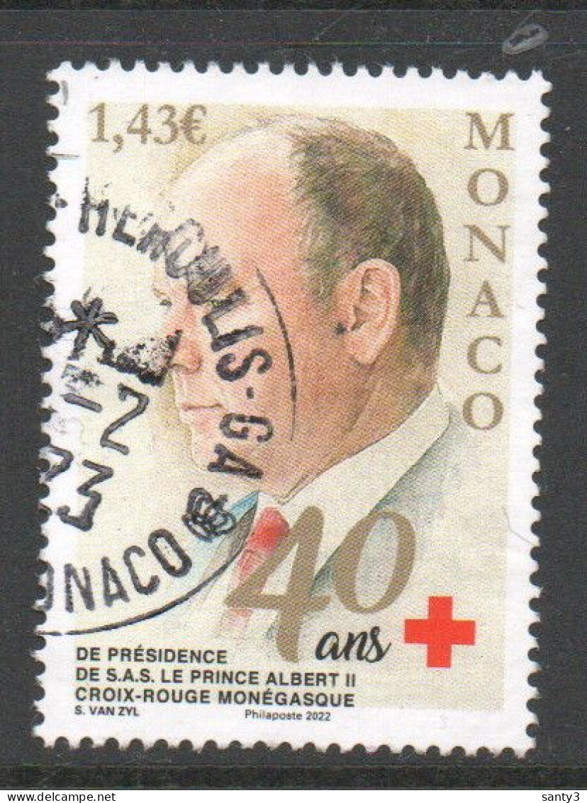 Monaco 2022 Yv 3342   Gestempeld - Usati