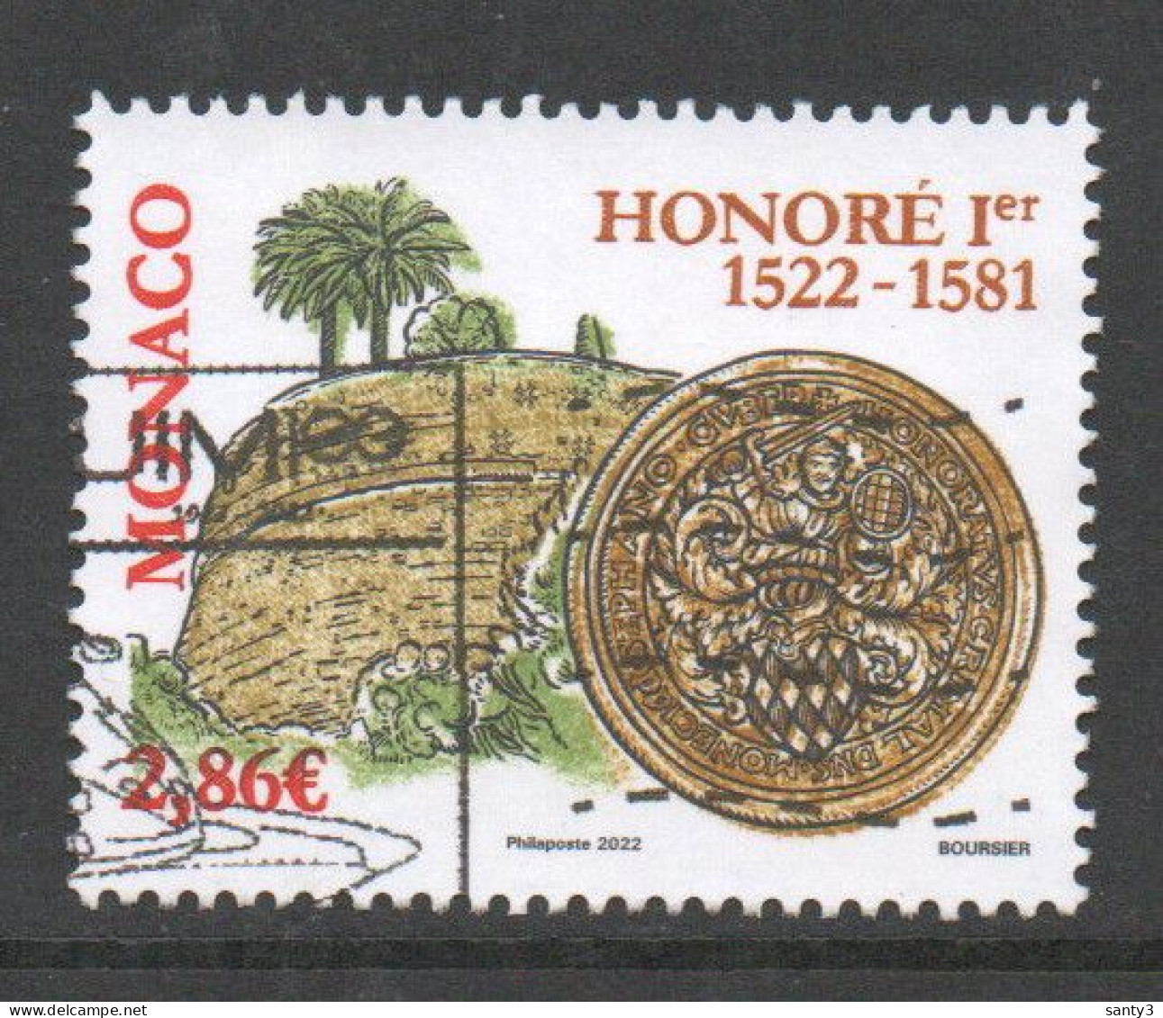 Monaco 2022 Yv 3355 Hele Hoge Waarde,    Gestempeld - Used Stamps