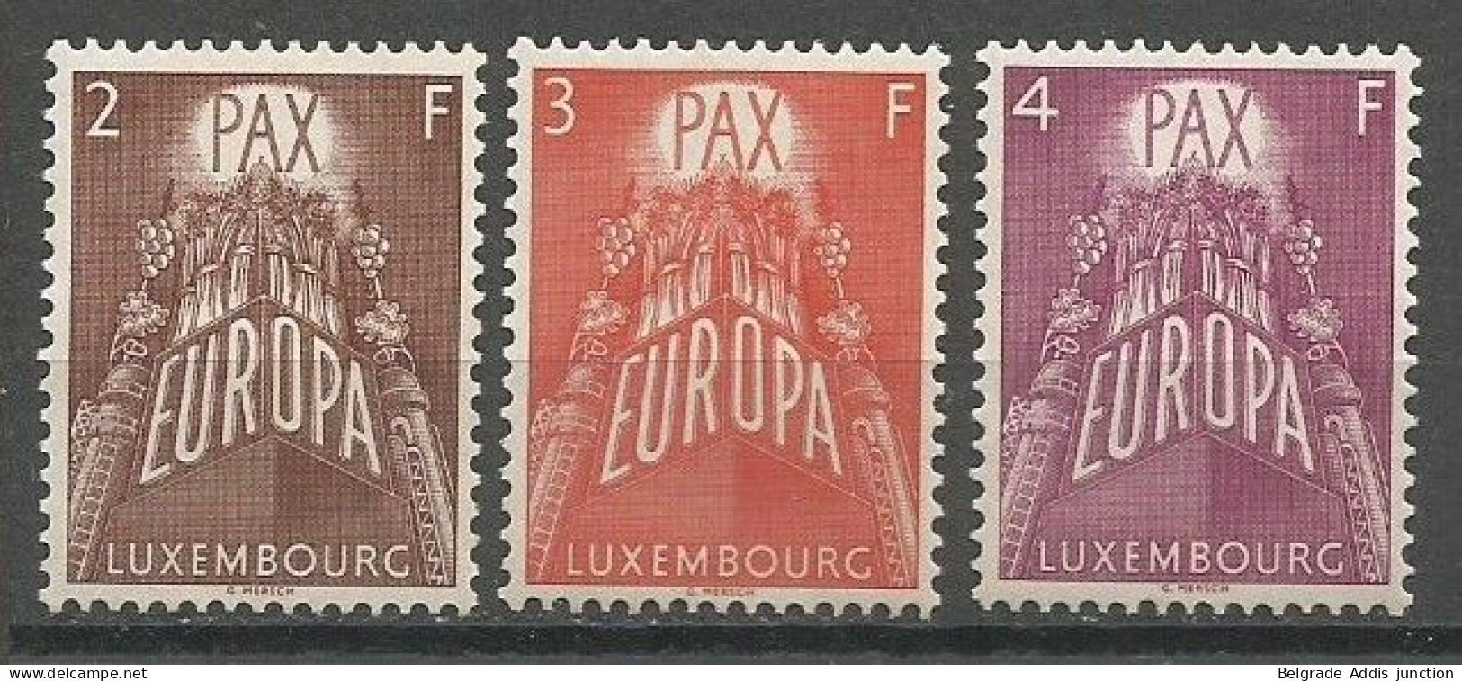 Luxembourg Luxemburg Mi.572/74 Complete Set Postfrisch / MNH / ** 1957 Europa - 1957