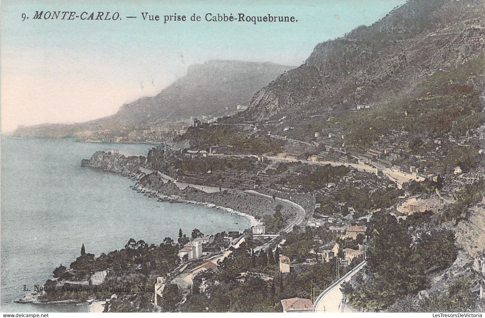 MONACO - Monte Carlo - Vue Prise De Cabbé Roquebrune - Carte Postale Ancienne - Monte-Carlo
