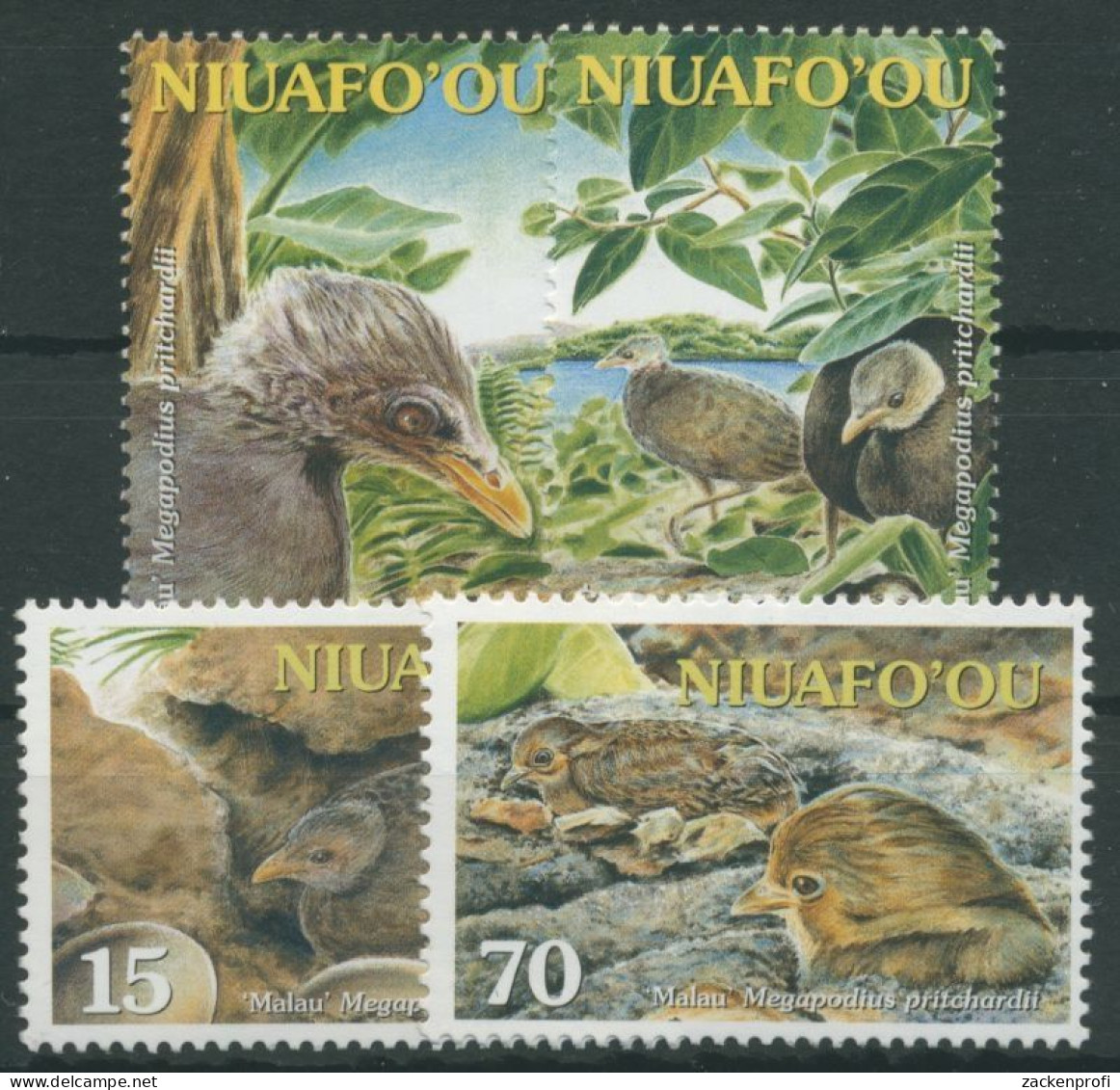 Niuafo'ou 2002 Bedrohte Tiere Vögel Großfußhuhn 395/98 Postfrisch - Tonga (1970-...)