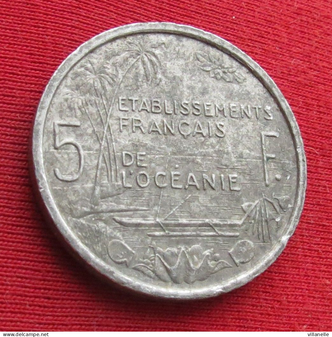 French Oceania 5 Francs 1952 KM# 4 Lt 867 *V1T  Etablissements Français De L'Océanie Oceanie Polynesia Polynesie - Sonstige – Ozeanien