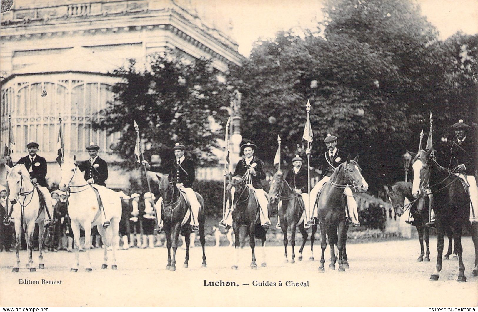 FRANCE - Luchon - Guides à Cheval - Chevaux - Carte Postale Ancienne - Luchon