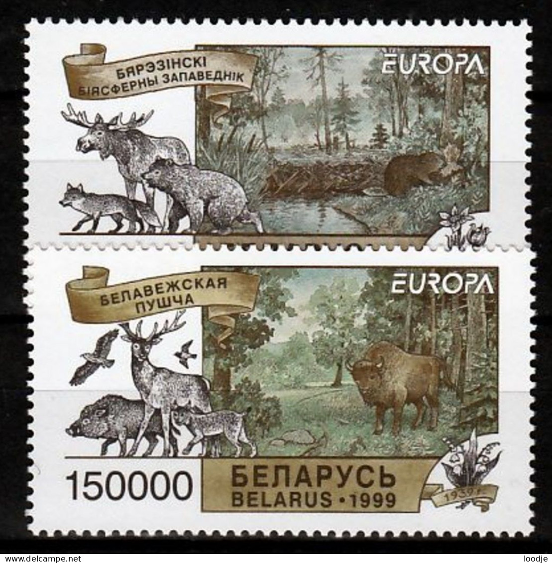 Belarus  Europa Cept 1999 Postfris - 1999