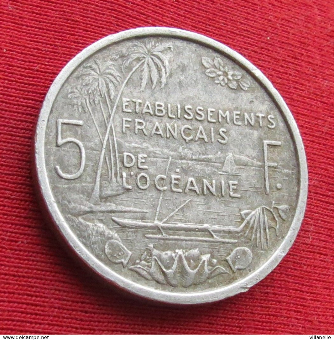 French Oceania 5 Francs 1952 KM# 4 Lt 777 *V3T  Etablissements Français De L'Océanie Oceanie Polynesia Polynesie - Sonstige – Ozeanien