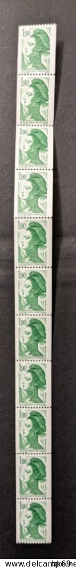 Roulettes De 11** N°88 Liberté 1.90F Vert Faciale 11x1.90 = 20.90FF - Coil Stamps