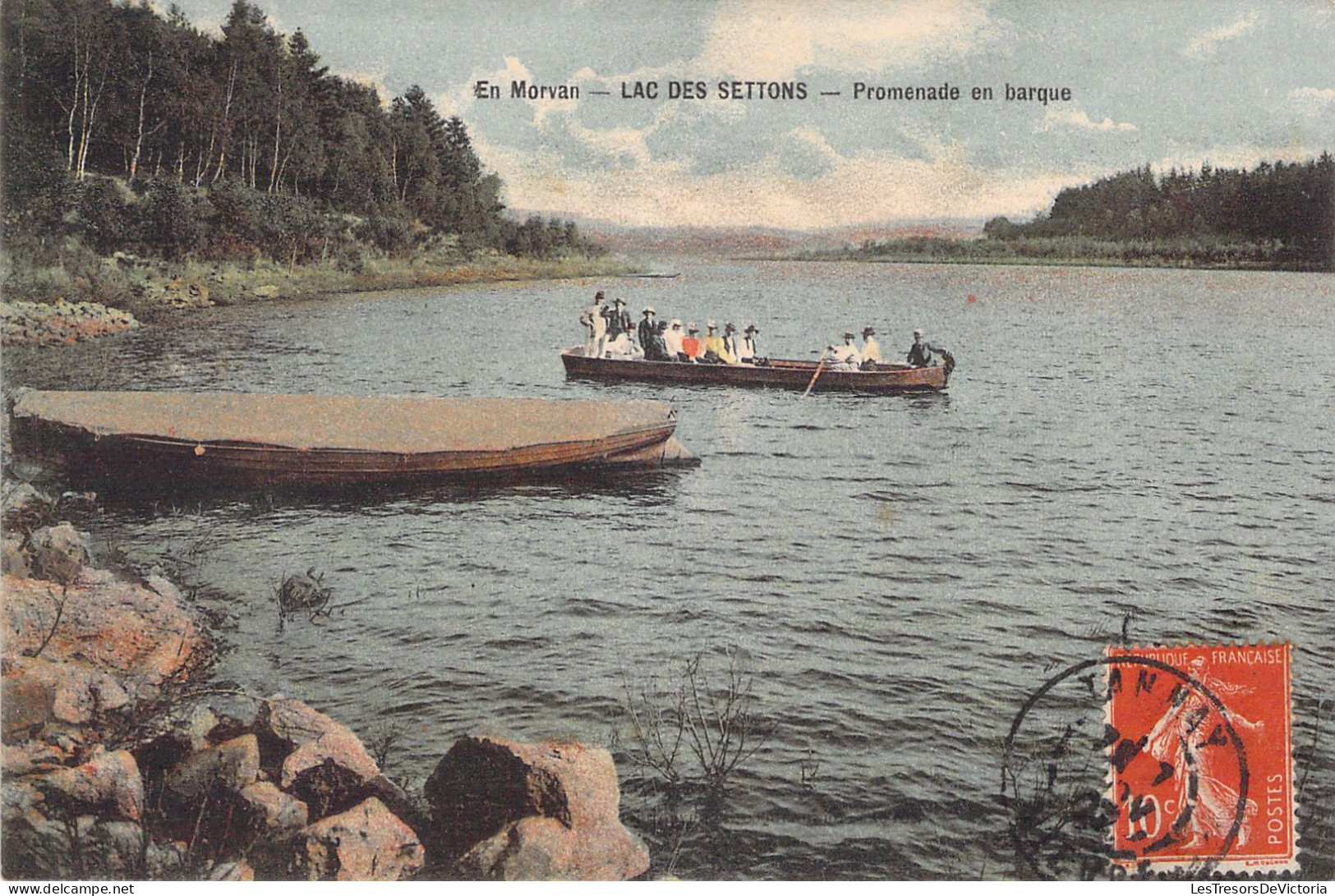 FRANCE - Lac Des Settons - Promenade En Barque - Colorisé - Carte Postale Ancienne - Other & Unclassified