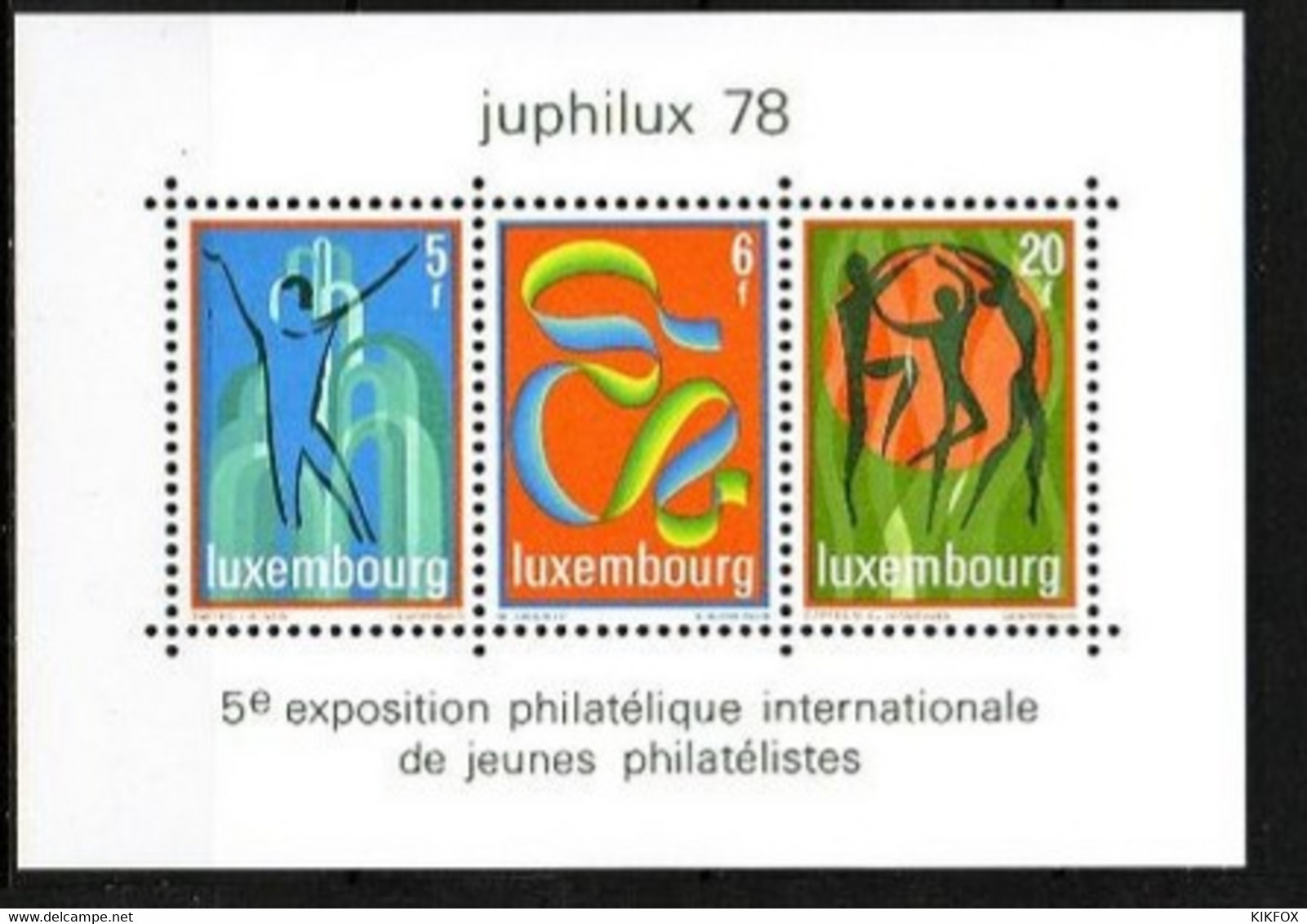 LUXEMBURG,LUXEMBOURG  1978,  Block, BF 12  MI 964-966 JUPHILUX 78,  POSTFRISCH, NEUF - Blocs & Feuillets