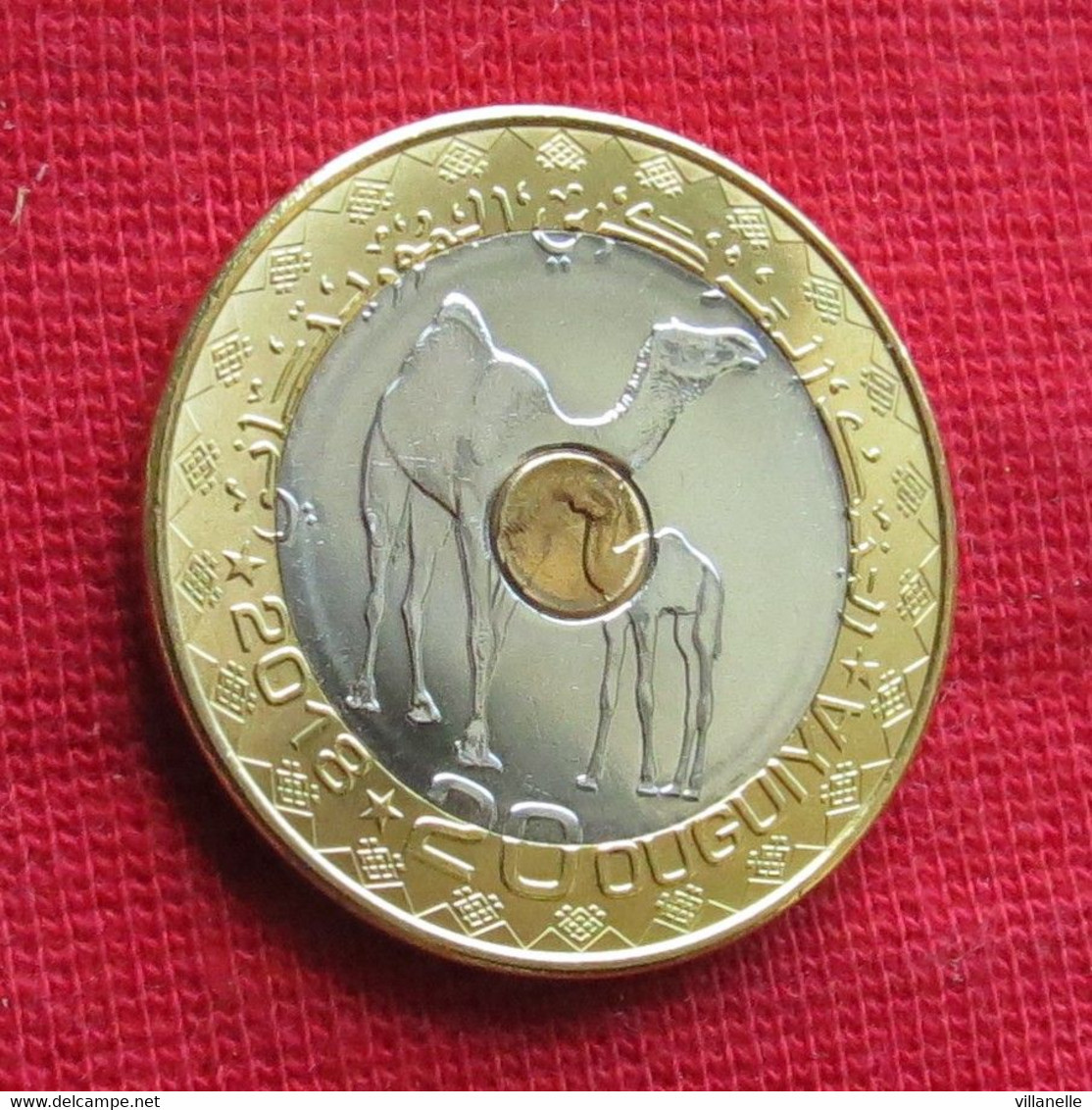 Mauritania 20 Ouguiya 2018 KM# 15 UNC Lt 1636 *VT Camels Mauritanie Bimetal Bimetallic - Mauritanie