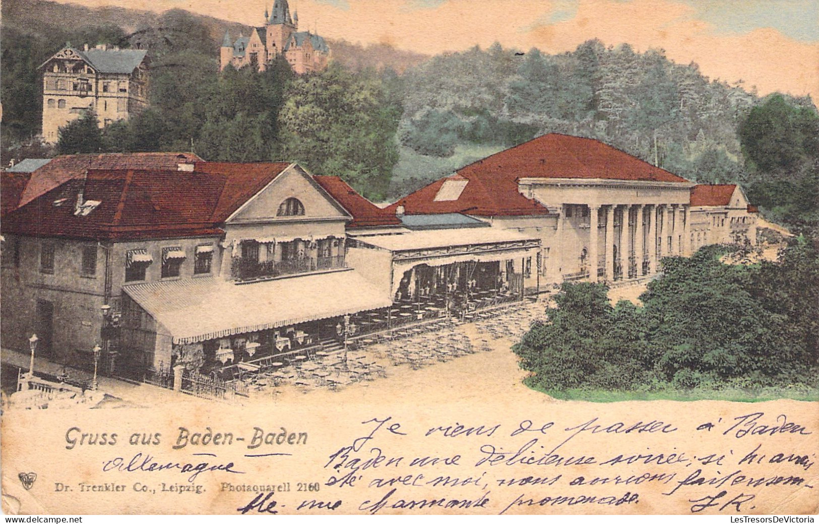 ALLEMAGNE - Gruss Aus Baden Baden - Colorisé - Carte Postale Ancienne - Baden-Baden