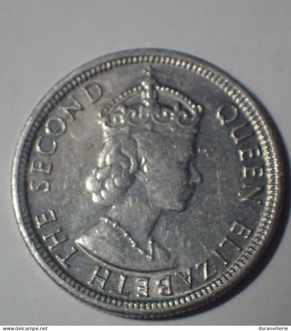 ILE MAURICE - MAURITIUS - ¼ - 1/4 ROUPIE - QUARTER RUPEE 1978 - Elizabeth II - KM 36 - Maurice