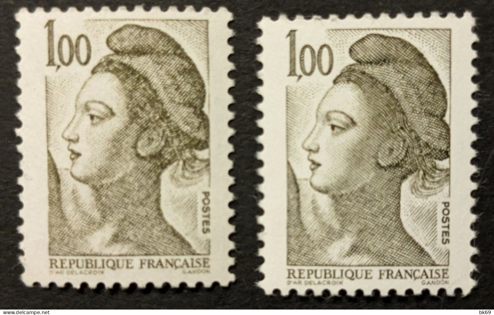 N° 2185a** Variété Papier Couché - Unused Stamps