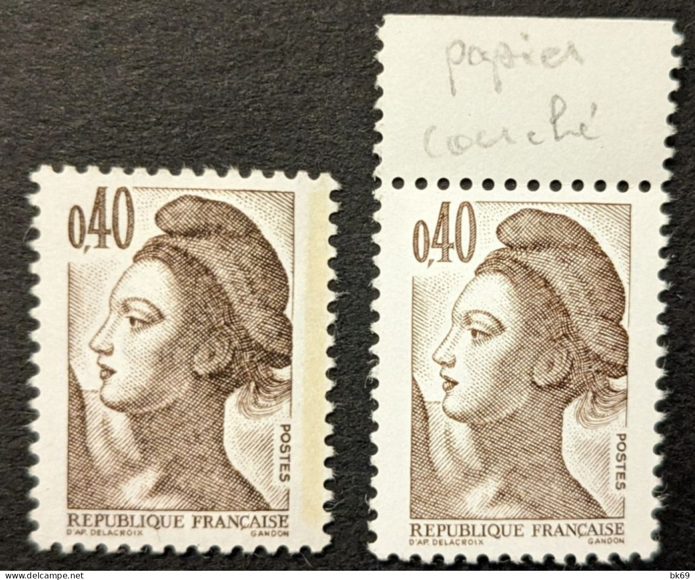 N° 2183a** Variété Papier Couché - Unused Stamps