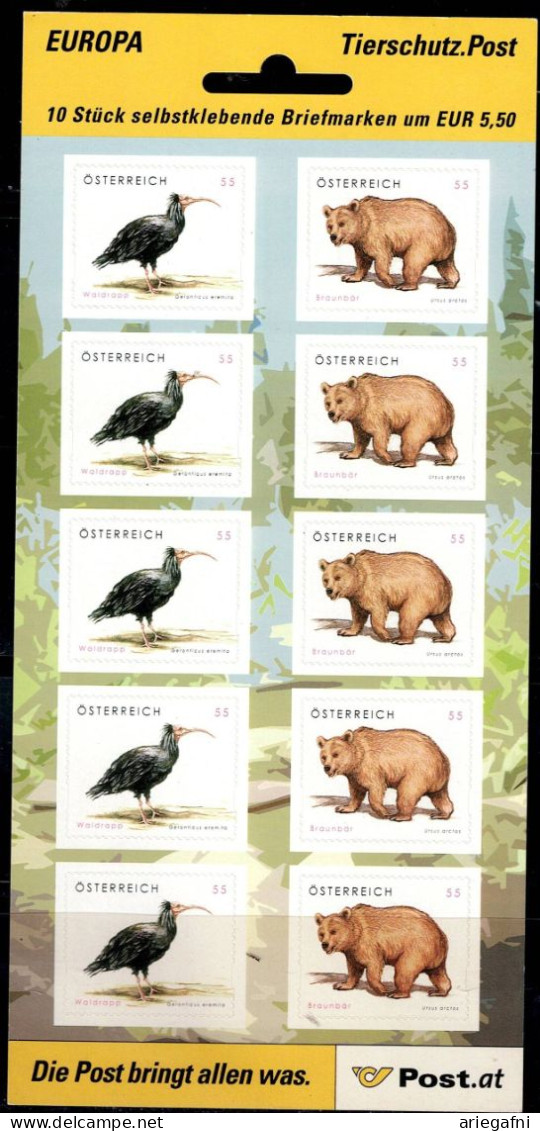 AUSTRIA 2006 FAUNA BOOKLET MI No 2622-3 MNH VF!! - Carnets