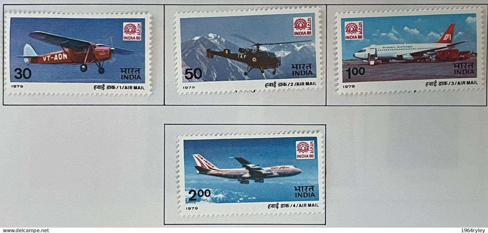 INDIA - MH* - 1979 - # C9/C12 - Unused Stamps