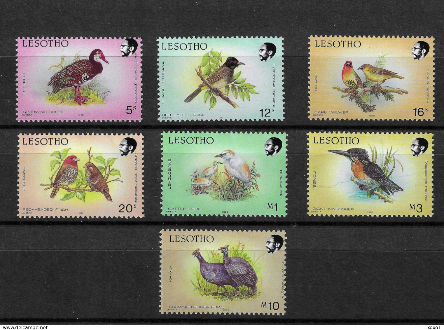 Lesotho 1989  MiNr. 680 - 692  Birds 7v  MNH **  30.00 € - Lesotho (1966-...)