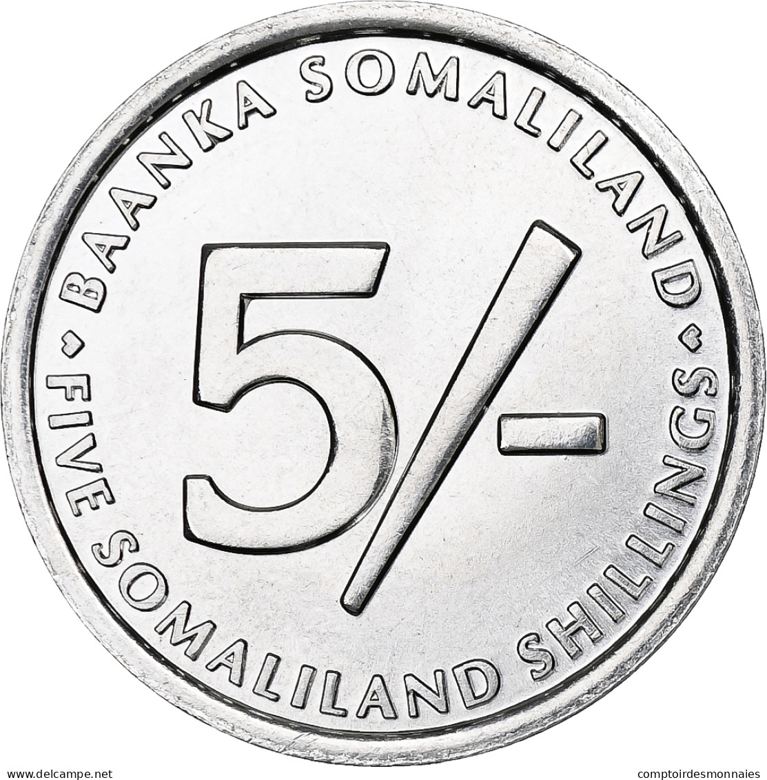 Somaliland, 5 Shillings, 2002, Aluminium, SPL, KM:5 - Tschad