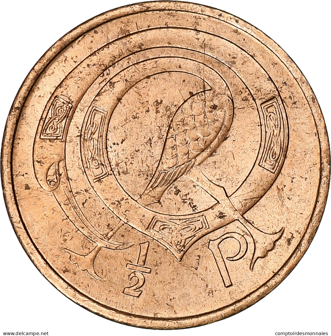 République D'Irlande, 1/2 Penny, 1971, Bronze, SUP, KM:19 - Irlande