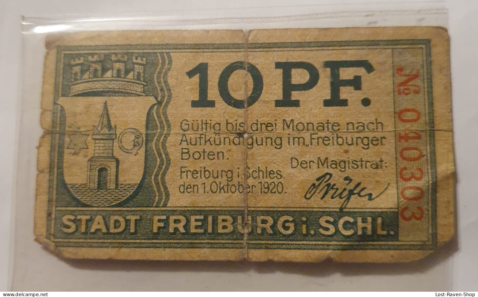 10 Pfennig Notgeld Freiburg - Deutschland (4) - Ohne Zuordnung