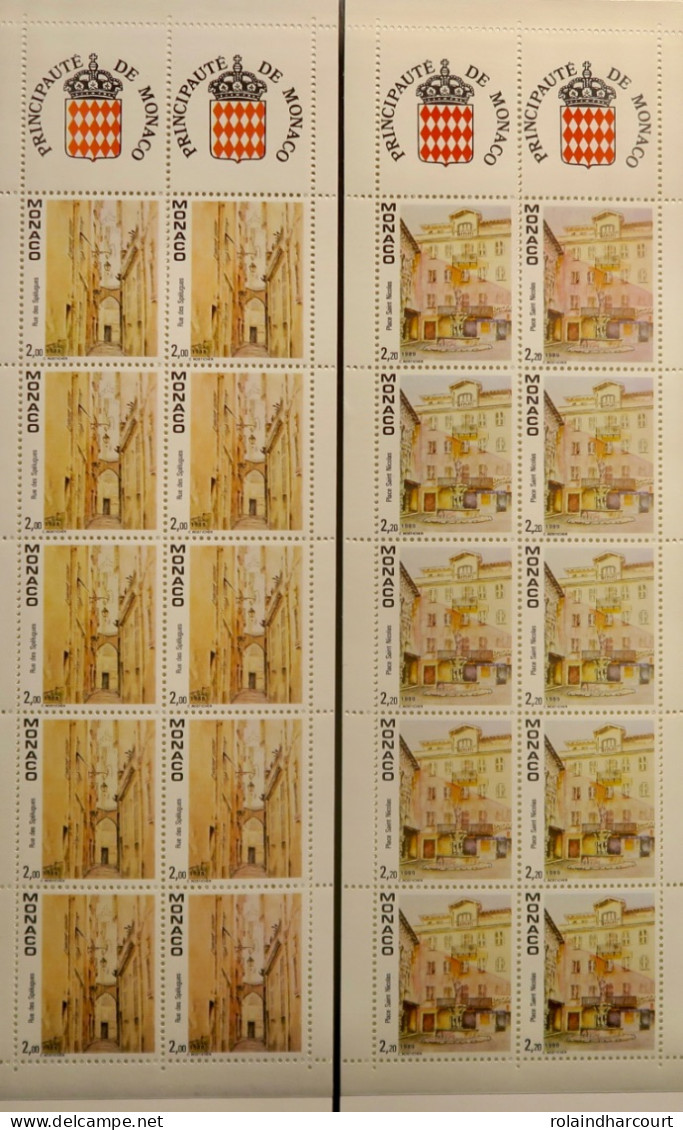 LP3969/318 - MONACO - 1989 - VIEUX MONACO-VILLE - CARNETS N°3 Et 4 TIMBRES NEUFS** - Booklets