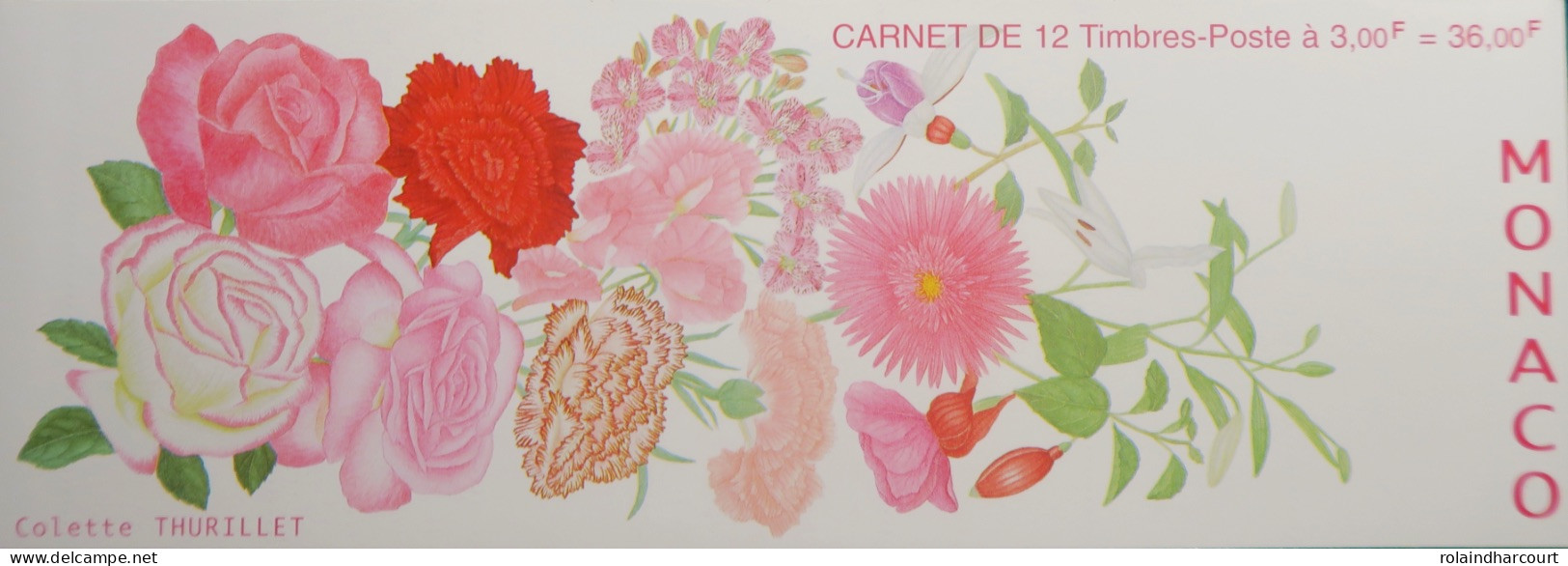 LP3969/323 - MONACO - 1995 - FLORE  - CARNET N°12 TIMBRES NEUFS** - Postzegelboekjes