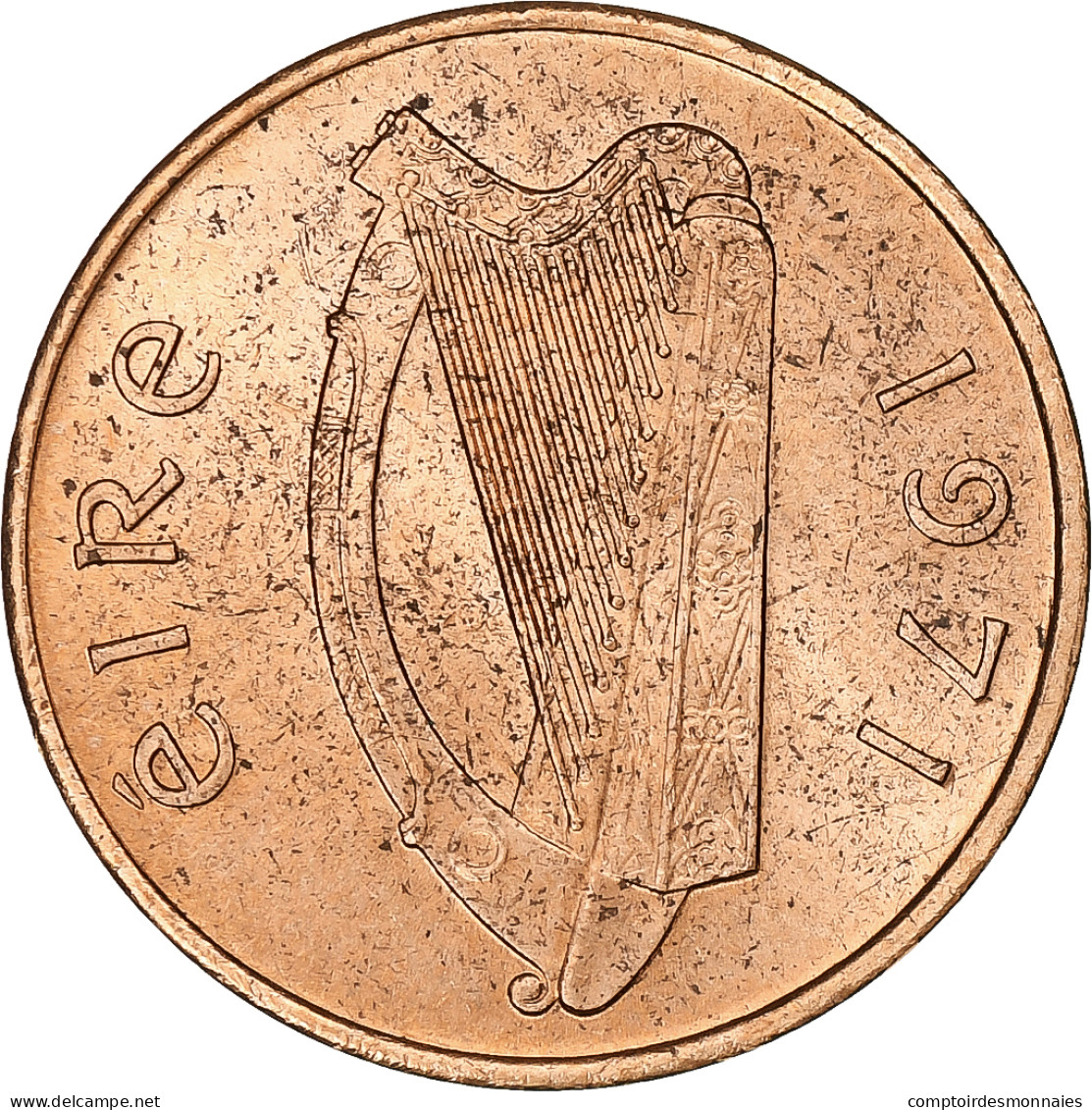 République D'Irlande, Penny, 1971, Bronze, SUP, KM:20 - Irlanda