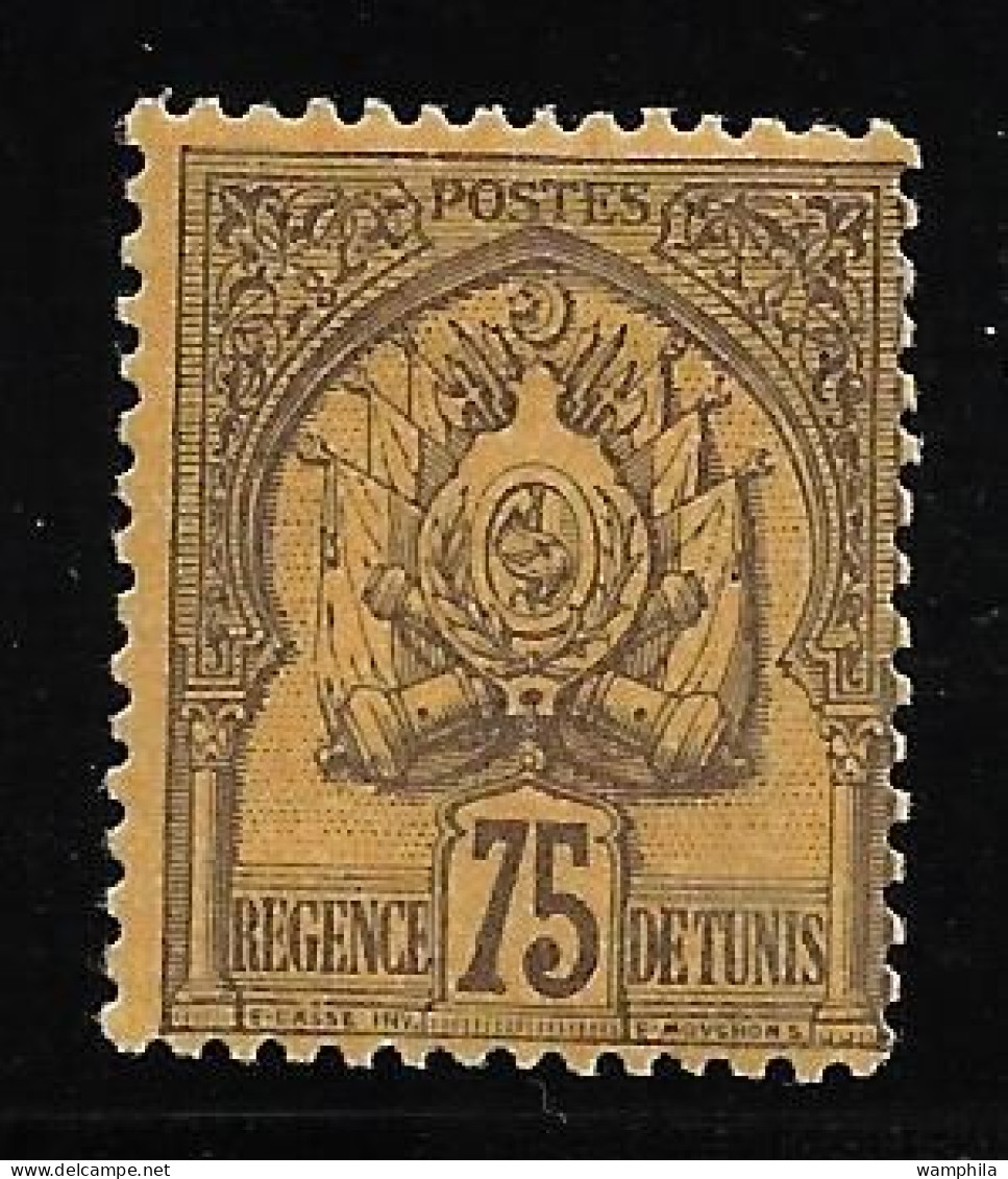 1888/ 93 Tunisie N°19* Cote 37€ - Neufs