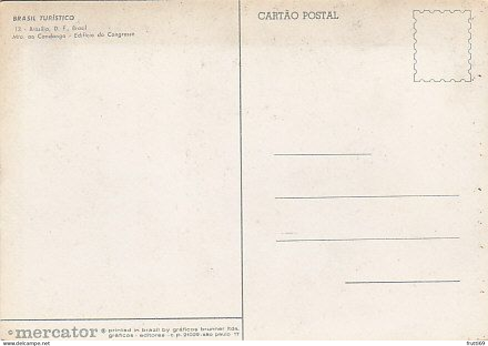 AK 194033 BRAZIL - Brasilia - Mto. Ao Candango - Edifica Do Congresso - Brasilia