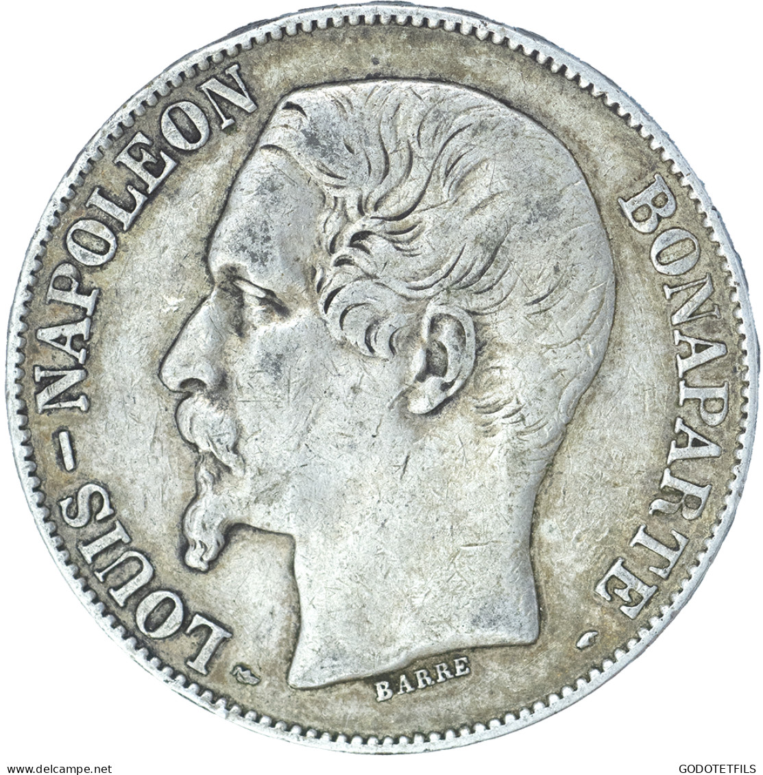 Deuxième-République-Louis-Napoléon-Bonaparte 5 Francs 1852 Paris - 5 Francs