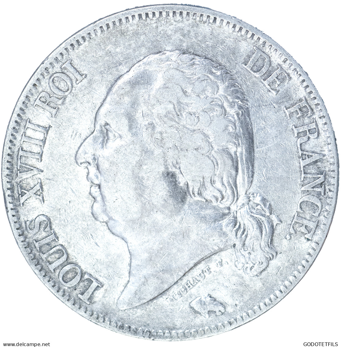 Louis XVIII-5 Francs 1824 Bordeaux - 5 Francs